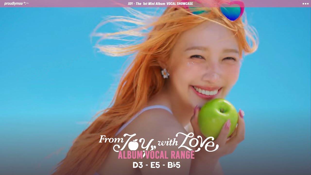 조이 ❝From Joy, With Love❞ Album Range『 D3 - E5 - B♭5 』