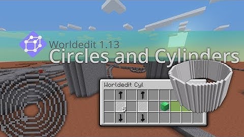 Circles and Cylinders with Minecraft Vanilla Worldedit 1.13! - Download the first Datapack
