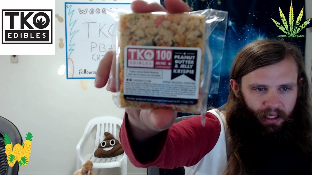 Marijuana Edible Review: TKO Edibles Peanut Butter and Jelly Krispie 100 mg