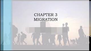 ICSE Geography,  Class -8 Chapter -3 ,Migration  ( Part -1)