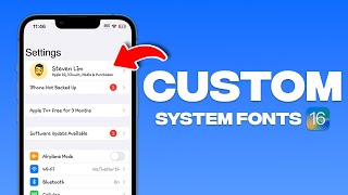 How to Get CUSTOM iPhone System Fonts 🤯