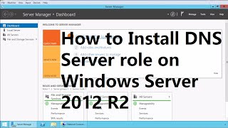 5. Install DNS Server role on Windows Server 2012 R2