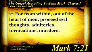 Gospel of Mark Chapter 7 - Bible Book #41 - The Holy Bible KJV HD Audio-Text Read Along