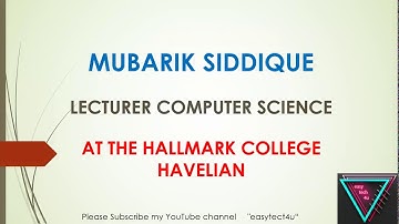 File Management || Lecture No 19 || 2nd Year || Mubarik Siddique || easytech4u