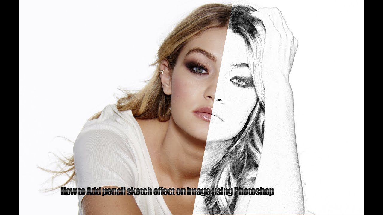 How To Add Sketch Effect On Image Using Photoshop YouTube