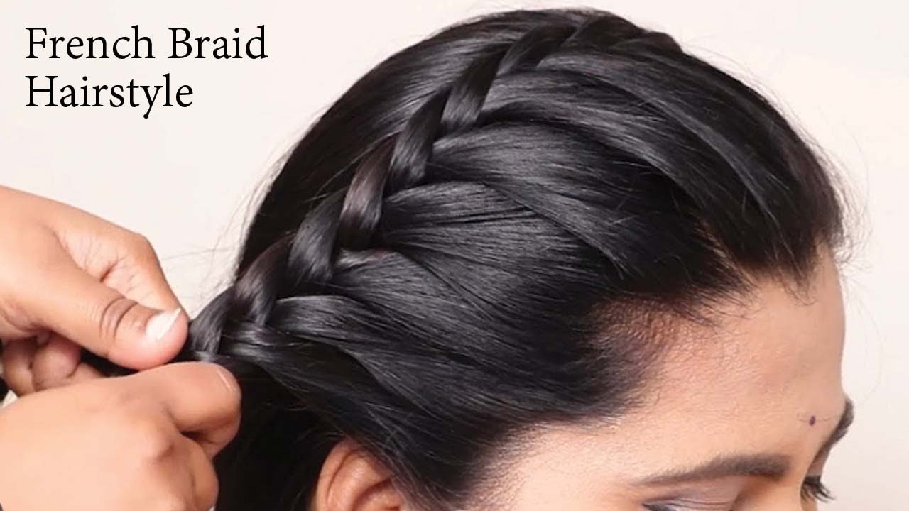 French Braid hairsytle - YouTube