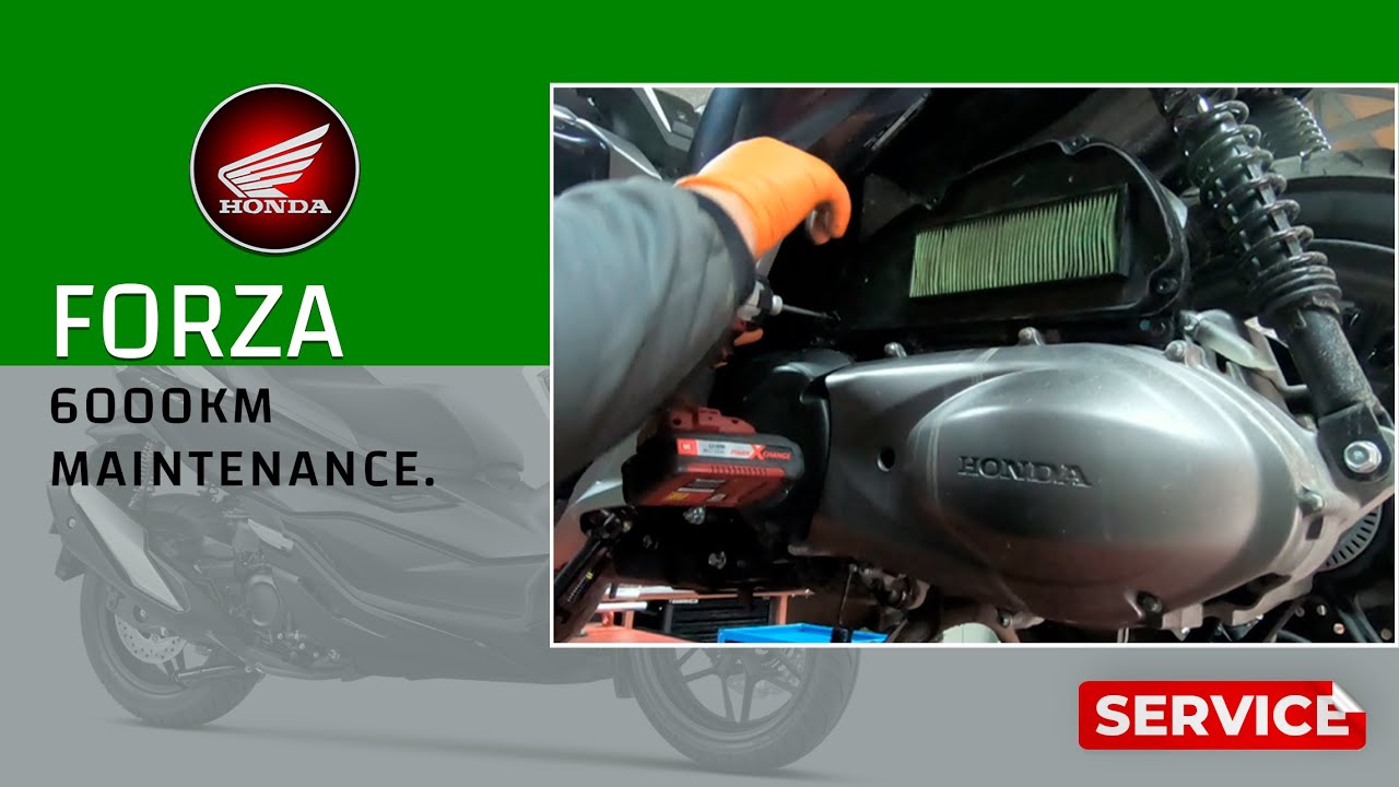 Техническое обслуживание Honda Forza 6000 км