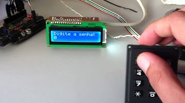 Trava eletronica por senha