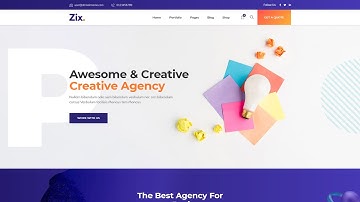 Creative Agency Landing Page Demo Preview | Zix Multipurpose WordPress Theme | Digital Agency