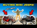 I Bought TWO Mini JEEPS for My BACKYARD and they're FAST!!! (Already Broke Them)