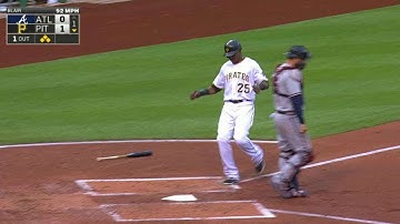 ATL@PIT: Cervelli scores Polanco with an RBI single