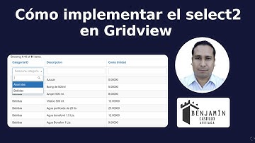 Cómo implementar el select2 en Gridview en Yii2