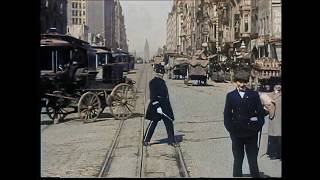 1080p COLOR 1906 A Trip Down Market Street San Francisco - DeOldify