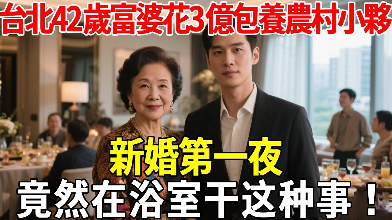 台北42歲富婆花3億包養農村小夥，新婚第一夜，竟然在浴室干这种事！#蝴蝶飛飛 #民間故事 #奇聞趣事 #古代小說#懸疑#老年情感
