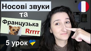 🇫🇷 Урок5: Як вимовляти носові звуки та літеру "R". Французька мова для початківців. Voyelles nasales