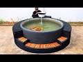 How To Make Outdoor Aquarium (2m³) - DIY Backyard Garden Pond (step-by-step)
