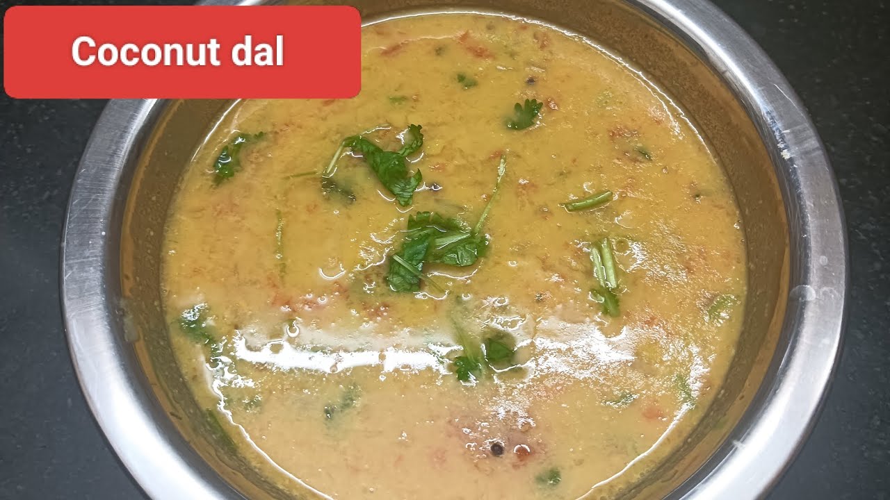 Coconut dal #sidedish for chapathi poori rice#dal#healthy#proteinrich 