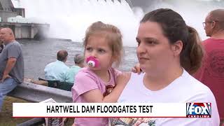 Hartwell dam floodgates test