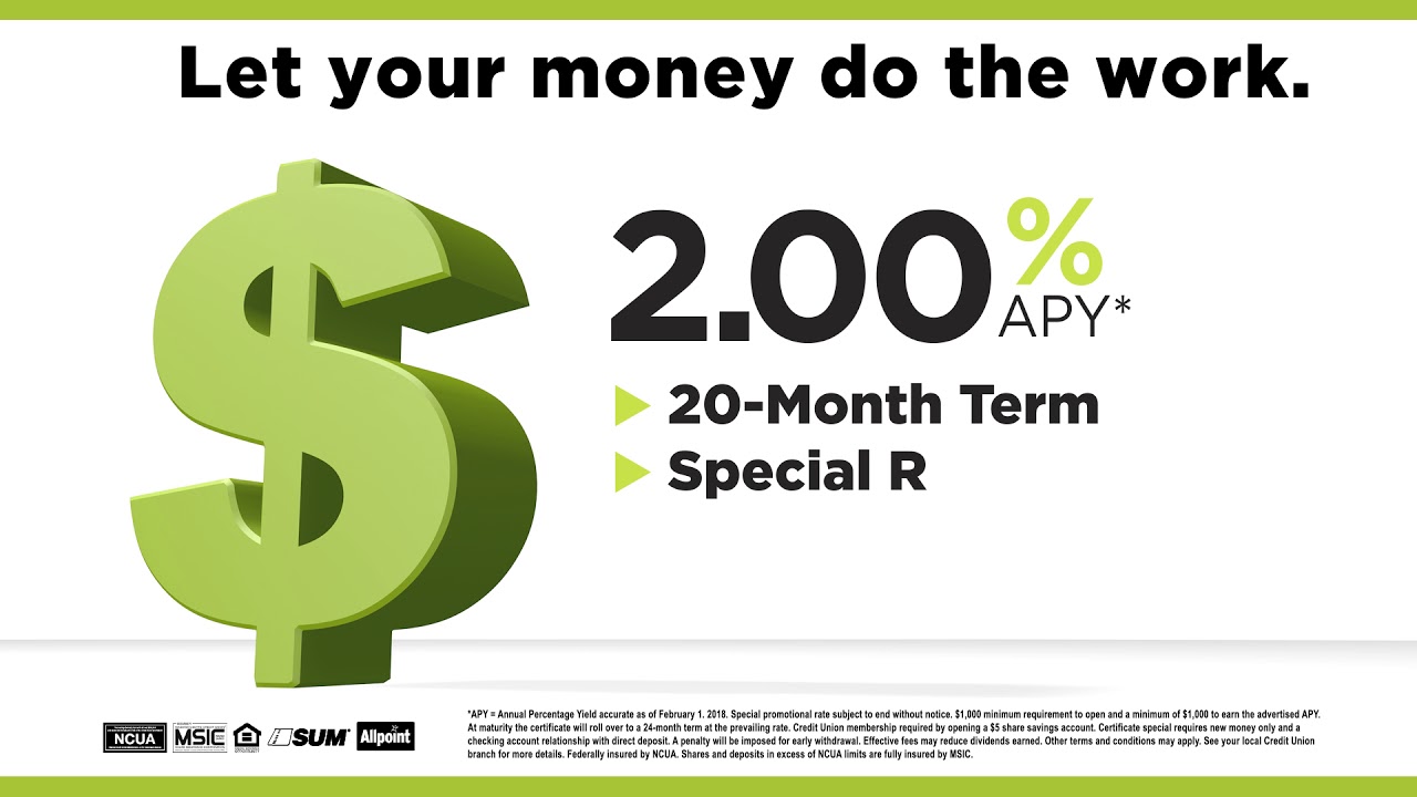 Freedom Credit Union 20month CD YouTube