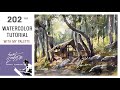 watercolor landscape painting tutorial | light and shadow | village scene | Sunil Linus De