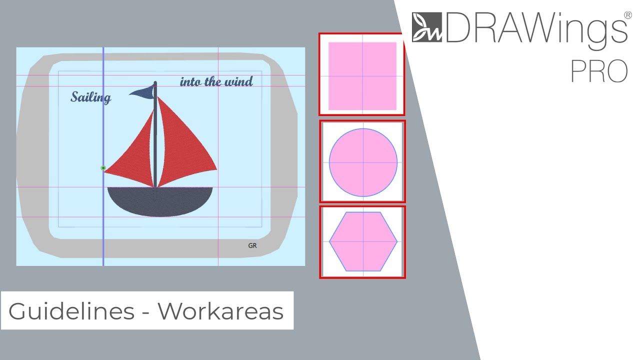 How to Use Guidelines and Work Area Shapes in DRAWings PRO Embroidery Software 1 YouTube player