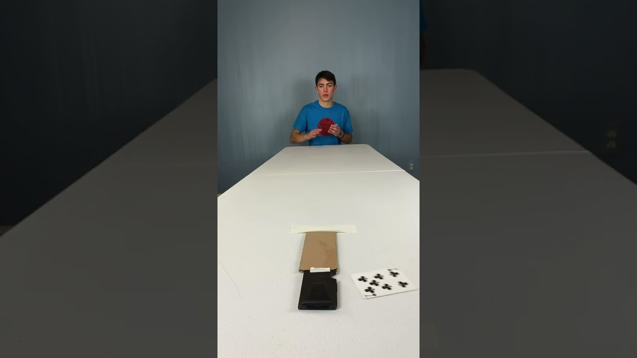 Epic Card Slide Trick-Shot! |Carson Hockey| 