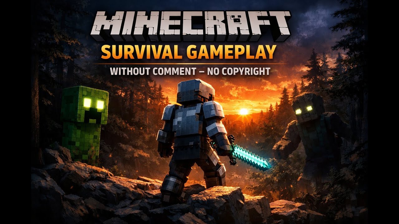 Minecraft Survival No Commentary Gameplay (No Copyright) - YouTube