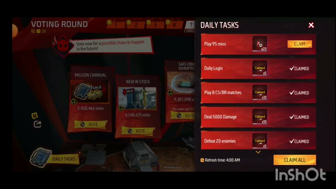 Free Fire | chaos event bundle opening | Evil inner bundle gameplay soon | 