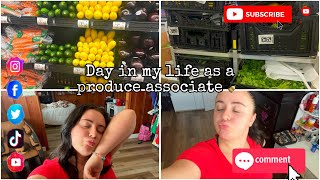 Day in my life ft produce associate ! Me π