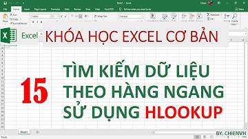 Excel Cơ Bản Cấp Tốc| #15: Sử dụng hàm HLOOKUP tìm kiếm dữ liệu theo hàng/Row