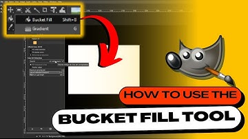 How to Use the BUCKET FILL TOOL in GIMP (Fill area with color)
