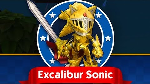 Sonic Dash - Excalibur Sonic and Paladin Amy Event (Part 1) - Excalibur Sonic Unlocked - Gamplay