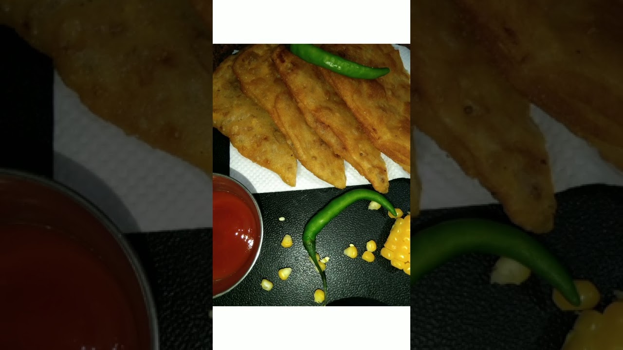 aloo paratha with corn bites..