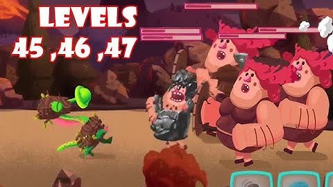 DINO BASH- LEVELS 45, 46, 47 CLEARED
