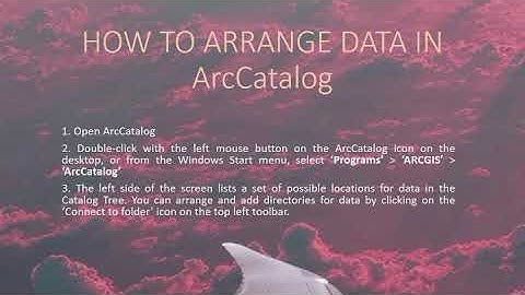 EVT554 MODULE 1: INTRODUCTION TO ArcGIS