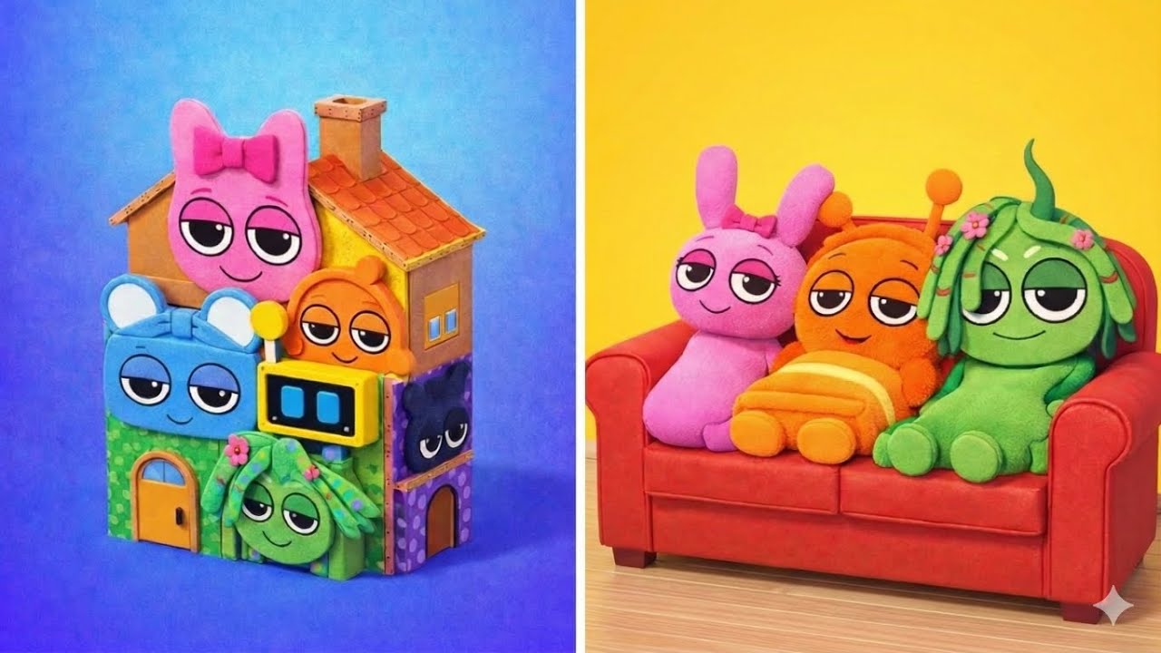 ¡Construyendo la Casa Oculta de Sprunki! 🌀 Ideas Geniales con Cartón y Papel! 📦✨