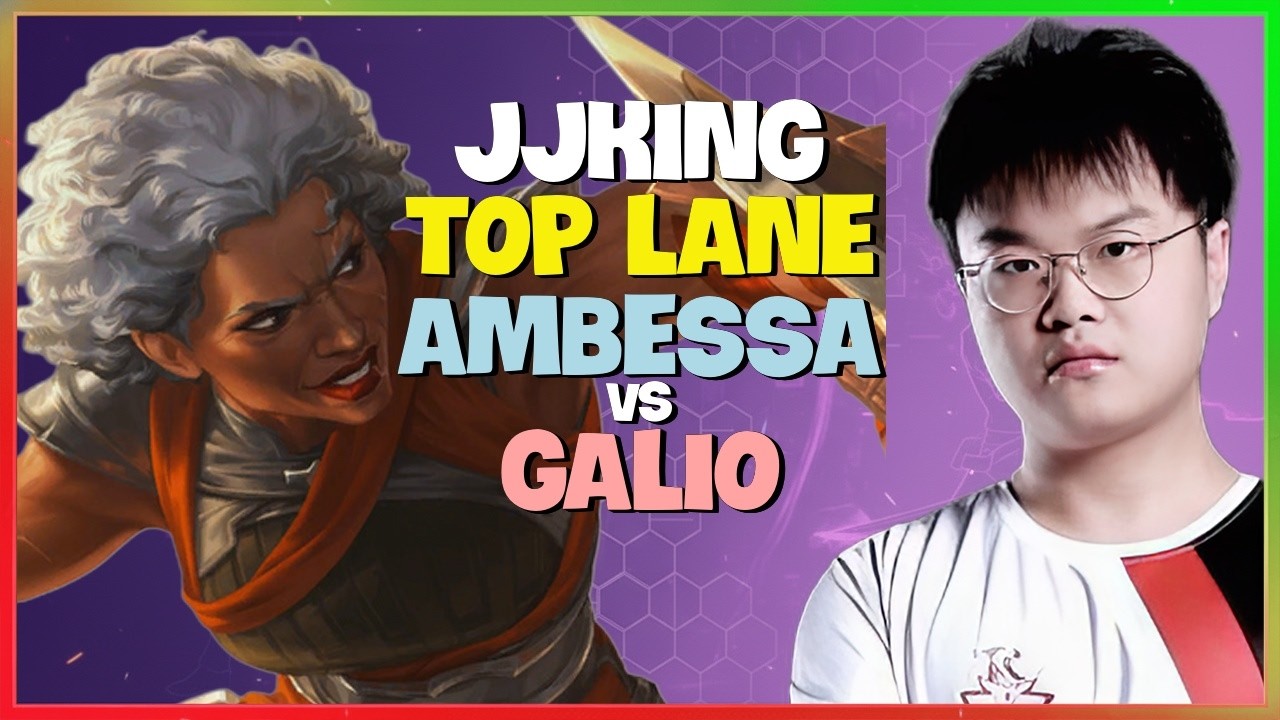 JJking Ambessa : This Rank 1 Fiora God is CLEAN at Top Lane - Engsub