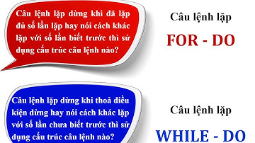 on cau lenh lap For Do