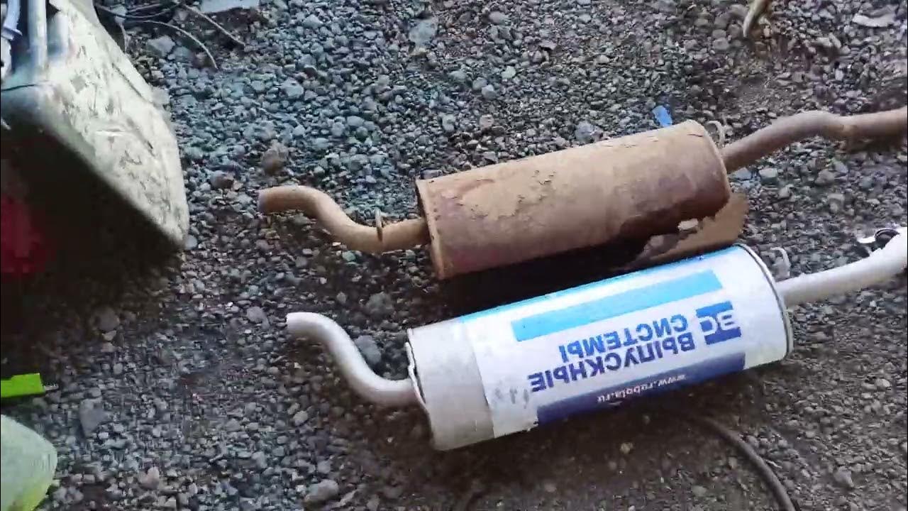 Дешёвый глушитель на Ладу Калину Гранту стоит ли покупать - YouTube