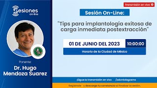 Sesión On-Line: &quot;Tips para implantología exitosa de carga inmediata postextracción&quot;