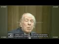 JORGE LUIS BORGES EN EL TEATRO AUDITORIUM MAR DEL PLATA AÑO 1985