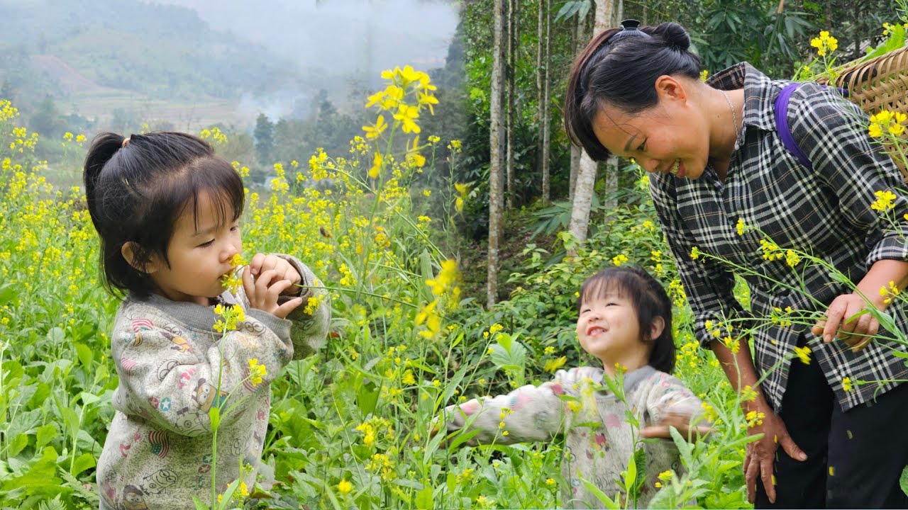 Following Mother's Harvesting Vegetables - A Simple Life Journey -@PhuongAnhTV-l3m