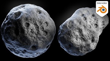 Procedural Asteroid with Craters Material (Blender Tutorial)