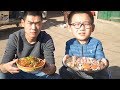 【食味阿远】阿远今天买了100块海鲜，做完酱香鱼杂再蒸海鲜，儿子直接上手了 | Shi Wei A Yuan