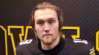 Iowa's Jackson Stratton On Pass To Kaleb Johnson #hawkeyes