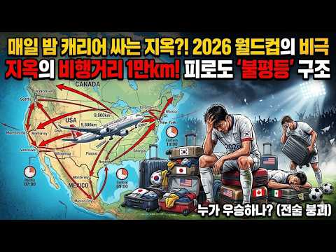 2026 북중미월드컵 지옥의 비행거리와 피로도 불평등 구조 분석