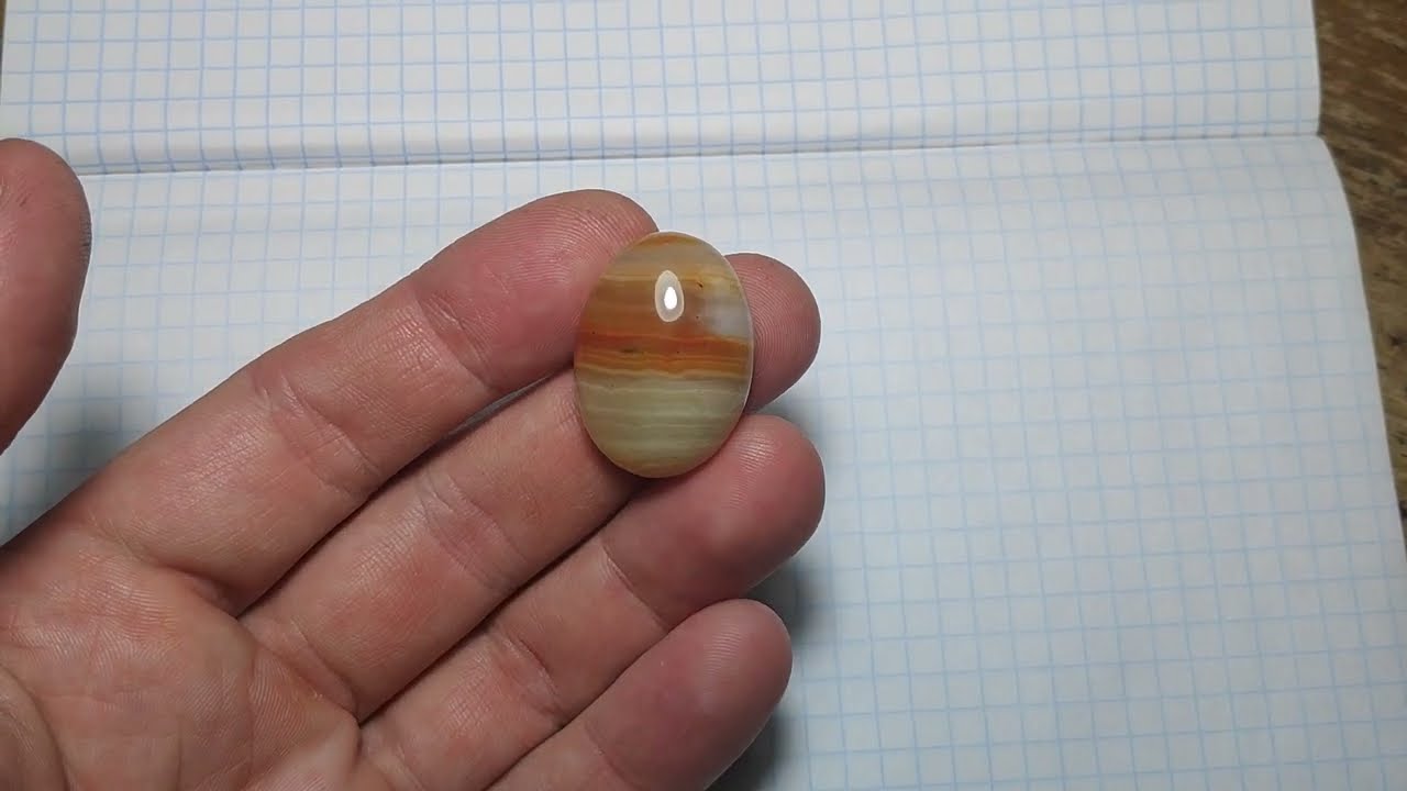 Натуральный агат переливт 29*12*9