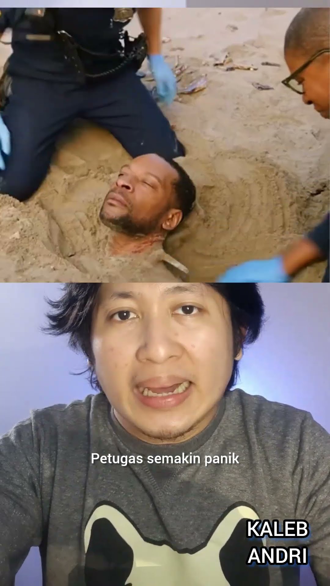 BOCIL DIPOTONG LEHER AYAHNYA PASIR PANTAI SAAT RENANG | Kaleb Andri #shorts #storytime