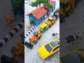 black car pushing yellow jcb rickshaw and bulldozer #jcb #jcbjcb #jcbtoy #jcbvideo #viral