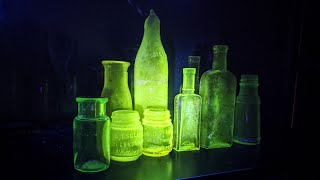 Fluorescent Bottles! Creek Walk, Exploring Historic Bath House, & Glowing Antique Bottles!